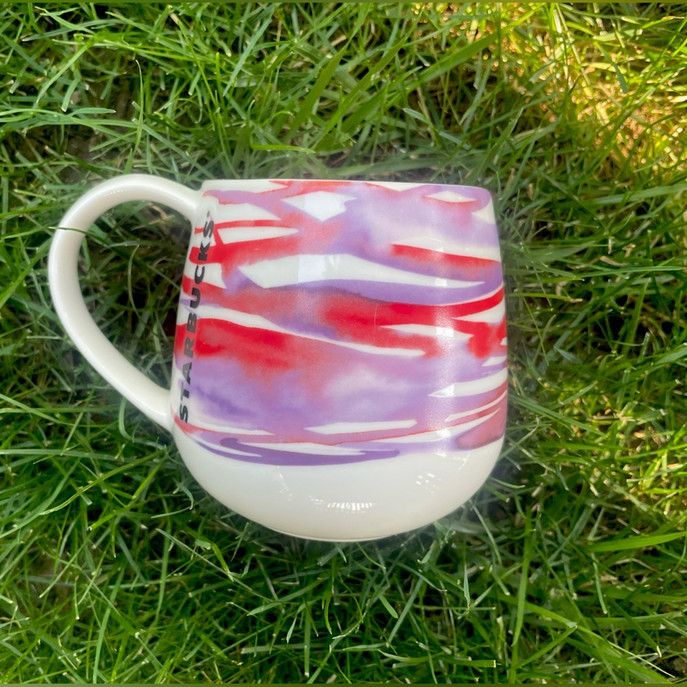STARBUCKS 2016 Ltd Edition Watercolor Pink Purple mug